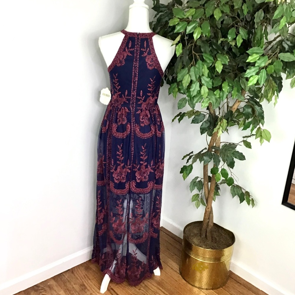 Altar’d State Onawei Plum Multi Lace Maxi S - Picture 5 of 13
